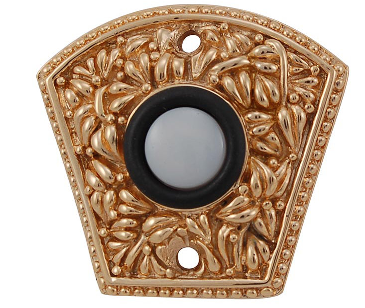 San Michele Fan Push Button, Polished Gold