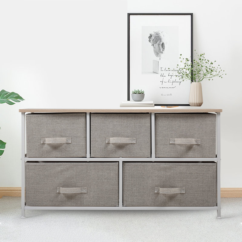St. Nicholas 5 Drawer Storage Drawer, Burlywood