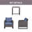 Dharach Wicker Outdoor Lounge Chair with Side Table-1641831912-1641831919