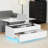 Lift Top Coffee Table With 2 Drawers & Smart LED Light-1580458873