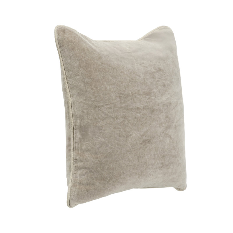Harriet Pillow Cover & Insert, Dark Gray, Square 22"