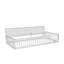 Lit simple simple TG avec armoires de rangement et ports USB, blanc