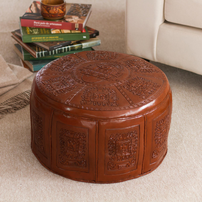 Leather Ottoman