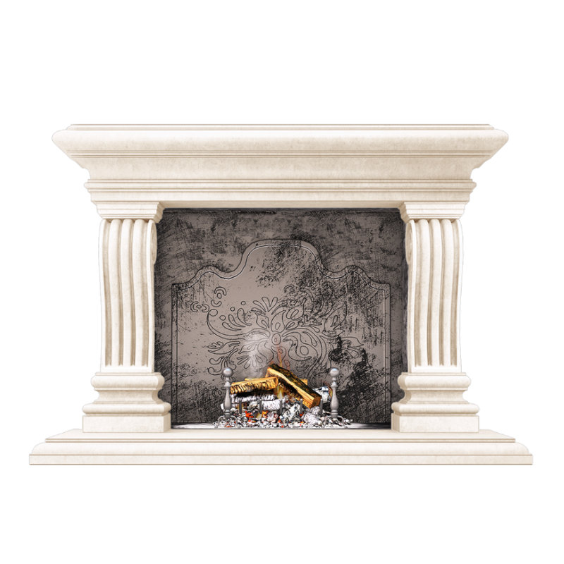 San Lazzaro Fireplace Surround, Smooth Beige