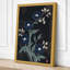 Moonlit Indigo Blooms Botanical - Wrapped Canvas-762307602-762307603