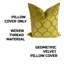 Housse de coussin en velours