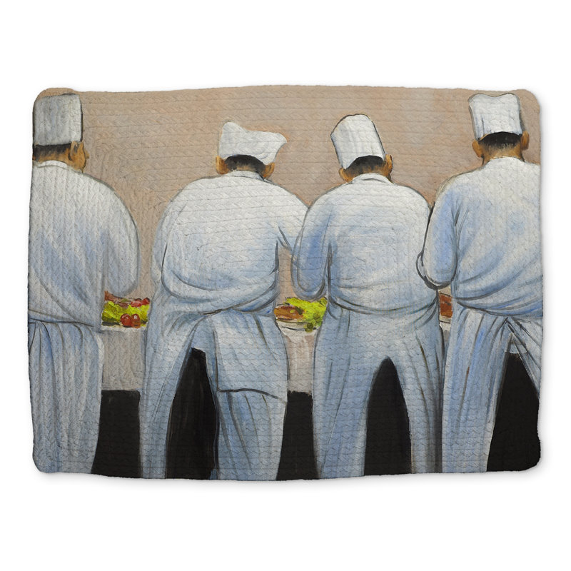 Napperon en polyester tressé gris | Cooks Chefs Home Decor
