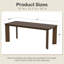 Table de salle à manger en bois 33,5 "x H 30" avec 4 pieds-1020486024-1020486030