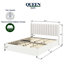 Lit plateforme tapissier avec rangement Anda