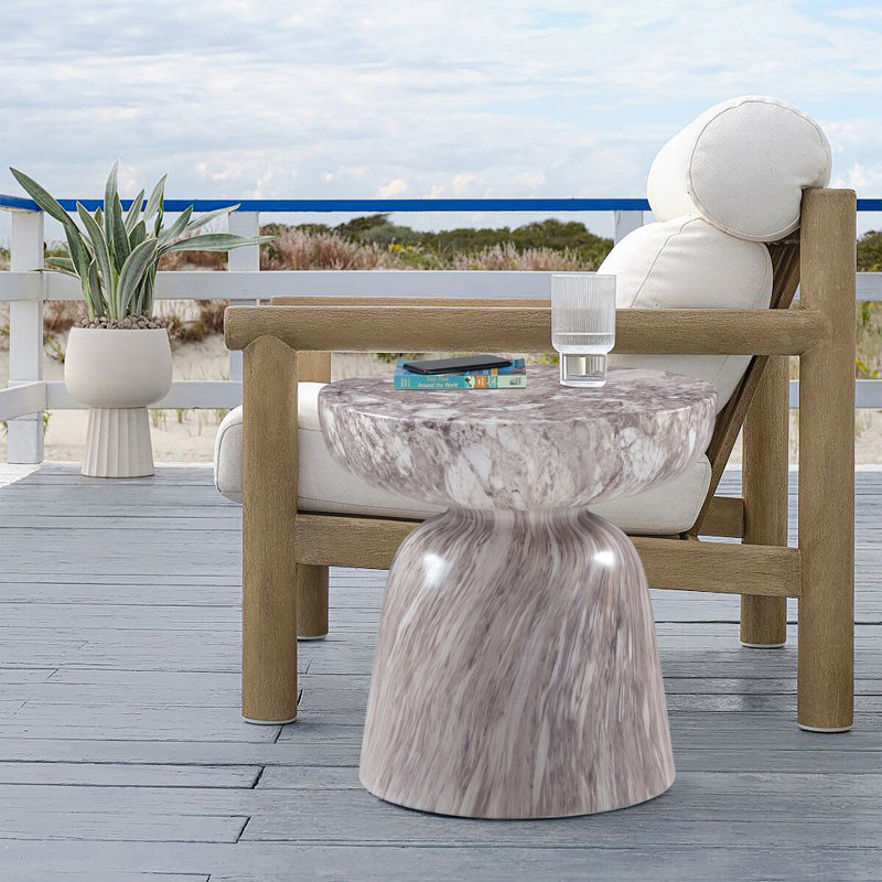 Table de bout Avellino, Brun