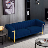 Maruin 83.86'' Velvet Sofa