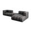 3 Seater Velvet Sofa & Chaise