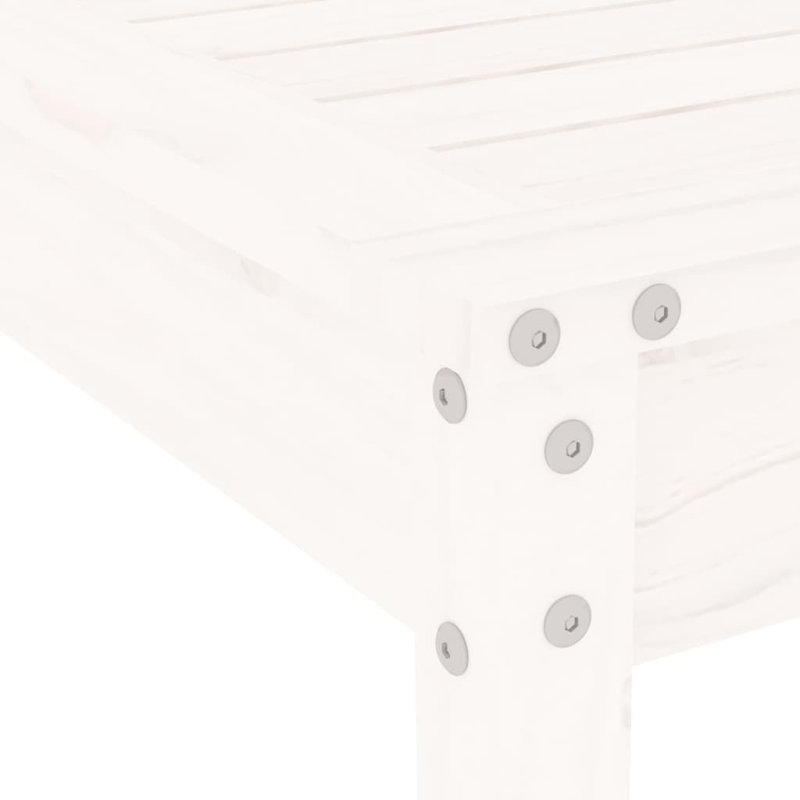 Arthemus 4 - Person Wood Patio Dining Set with Square Table, White