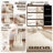 Upholstered Foldable Lazy Sofa Bed (Off White)-645626827