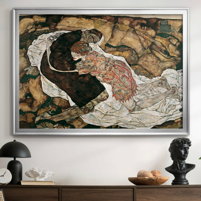 Death and the Maiden (Der Tod und das Mädchen)-Egon Schiele-Framed Gallery Wrapped Canvas-1915