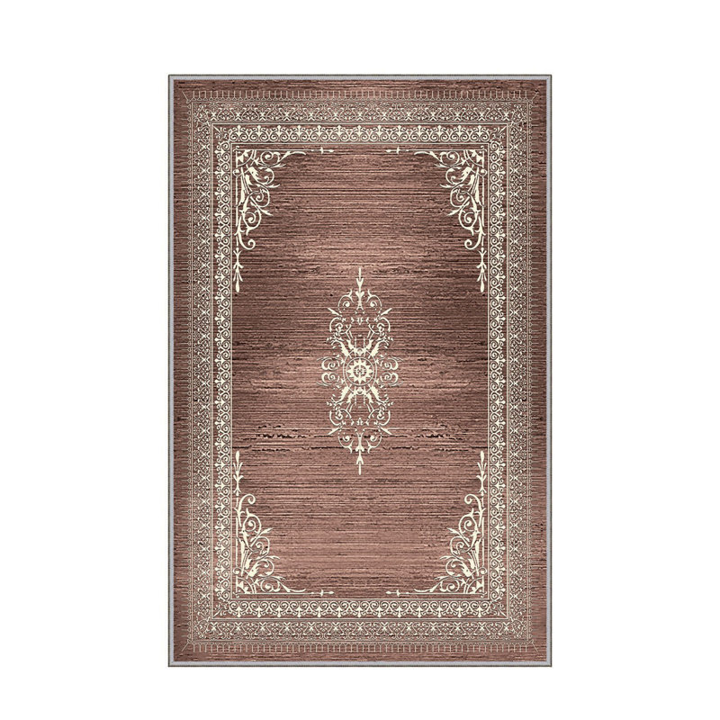 Stylish Hall Carpet (3.3 x 6.6 ft), 100% Polyester, 0.3 in Pile Height | Antibacterial, Non-Slip PVC Felt Dot Underside | Machine Washable, 3D Digital Print, Durable & Easy to Clean | Perfect for Entryway & Living Areas