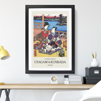 Sunset On The Veranda by Utagawa Kunisada - Single Picture Frame Print