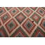 Vintage kilim turc Anatolian en rouge: tapis décoratif en laine surdimensionné pour les espaces de chambre à coucher
