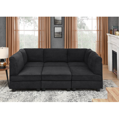 Polyester Upholstered Modular Sectional