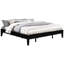 Très grand lit universel noir, construction en bois massif, sans sommier, cadre, lit plateforme pour lit simple Gracefulness, profil bas, doit avoir