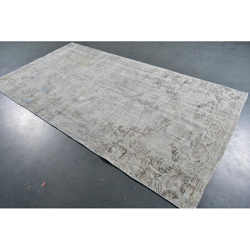 Vintage Turkish Boho Rug with Anatolian Patterns in Soft Neutral Tones for Home Decor