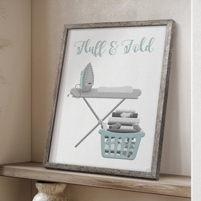 Fluff and Fold Framed Print - Solid Wood