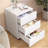 3-Drawer Vertical Filing Cabinet Rolling Wood Mobile File Cabinets Under Desk For Home Office With Casters (Non-Assembled)-347421300