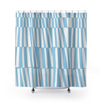 Thora Abstract Mid-Century Shower Curtain