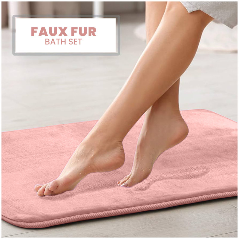 Non-Slip Bath Mat, Pink