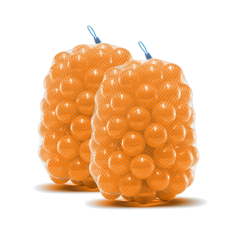 Boules de trampoline en plastique Machrus Upper Bounce Crush Proof, 100, Orange