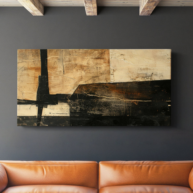 Série abstraite 3 # LXVI-Gallery, toile tendue, H 20 po x l 40 po