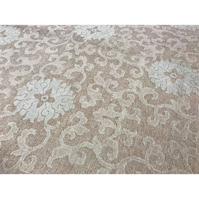 Hand-Knotted High-Quality Rust Area Rug