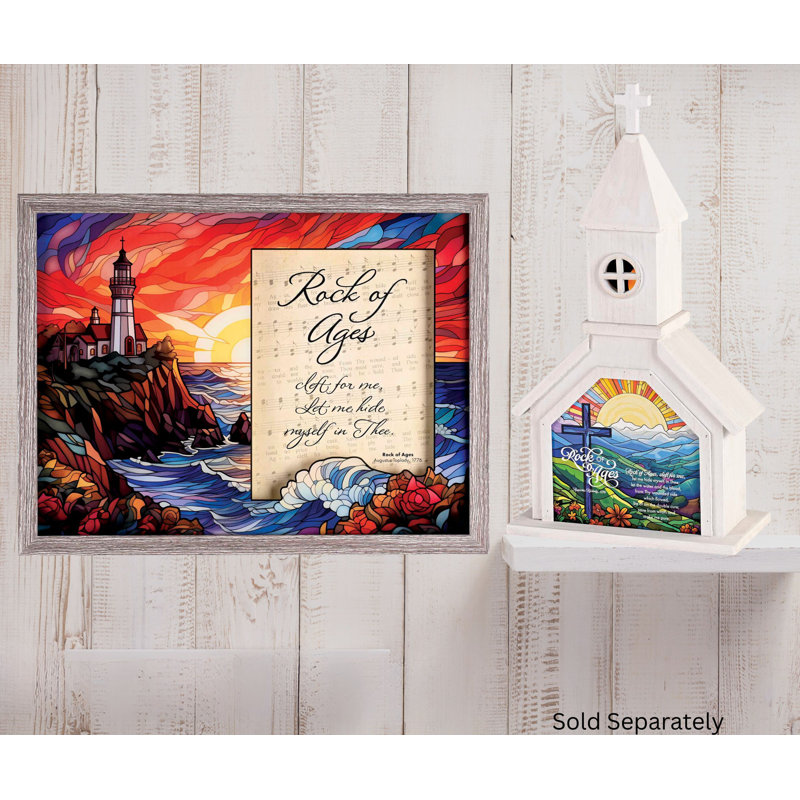 Art mural encadré «Rock of Ages» 16 x 12