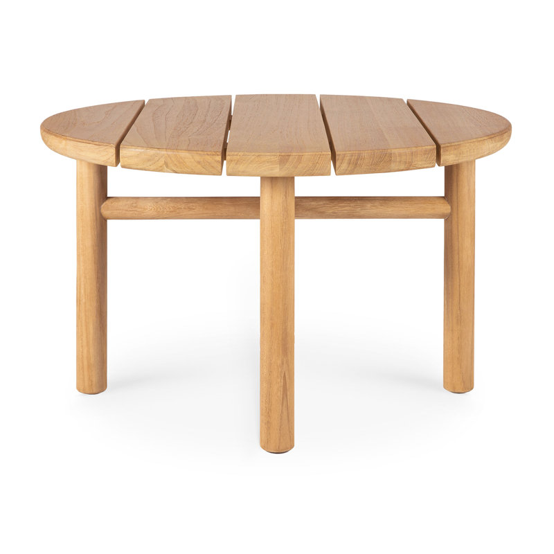 Quatro Outdoor Round Teak, 23.2" Diameter 