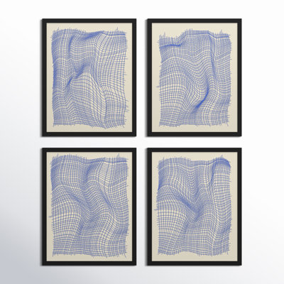 Netting 4-Piece Print Set by Jacques Pilon