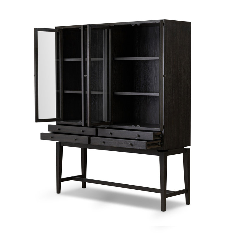 Bergstrom Display Cabinet, Smoked Black