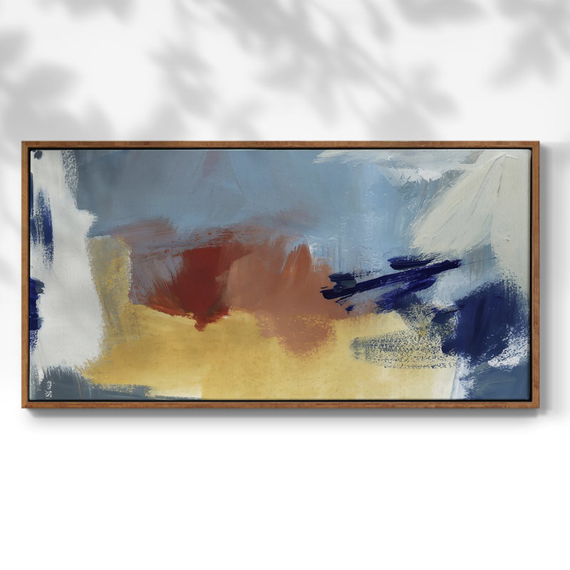 Frucht Farbe I - Toile tendue avec châssis tendue, prête à être accrochée, Noyer, H 17 po x l 33 po