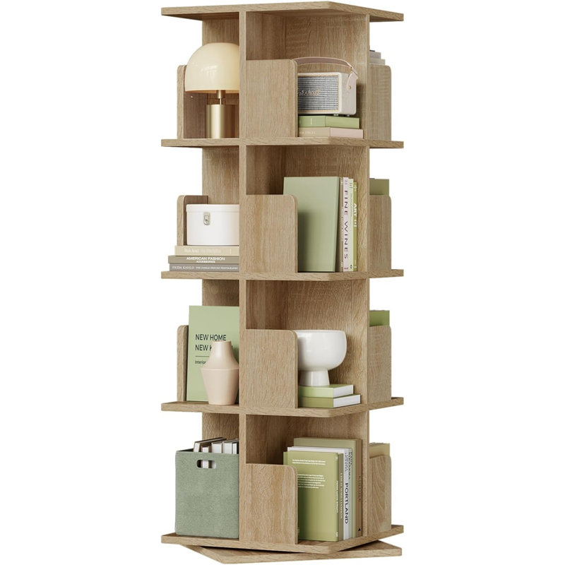 Prattsville 128.3cm H x 39.4cm W Wood Standard Bookcase, Light Oak