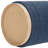 16" Round Upholstered Linen Storage Ottoman-1110296425