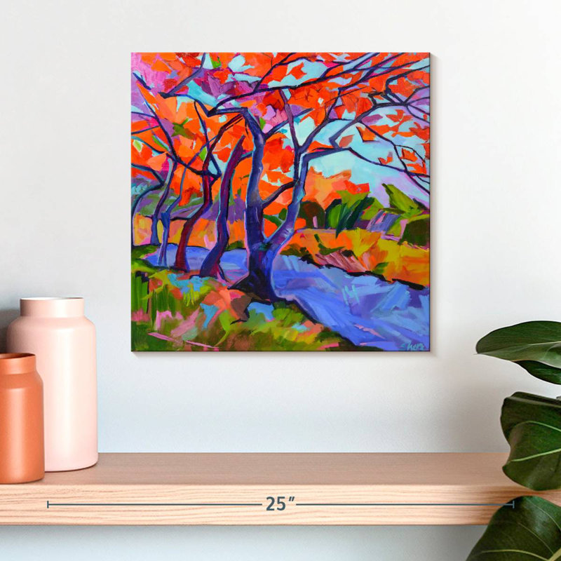 Feuilles d'automne, H 16 po x l 16 po