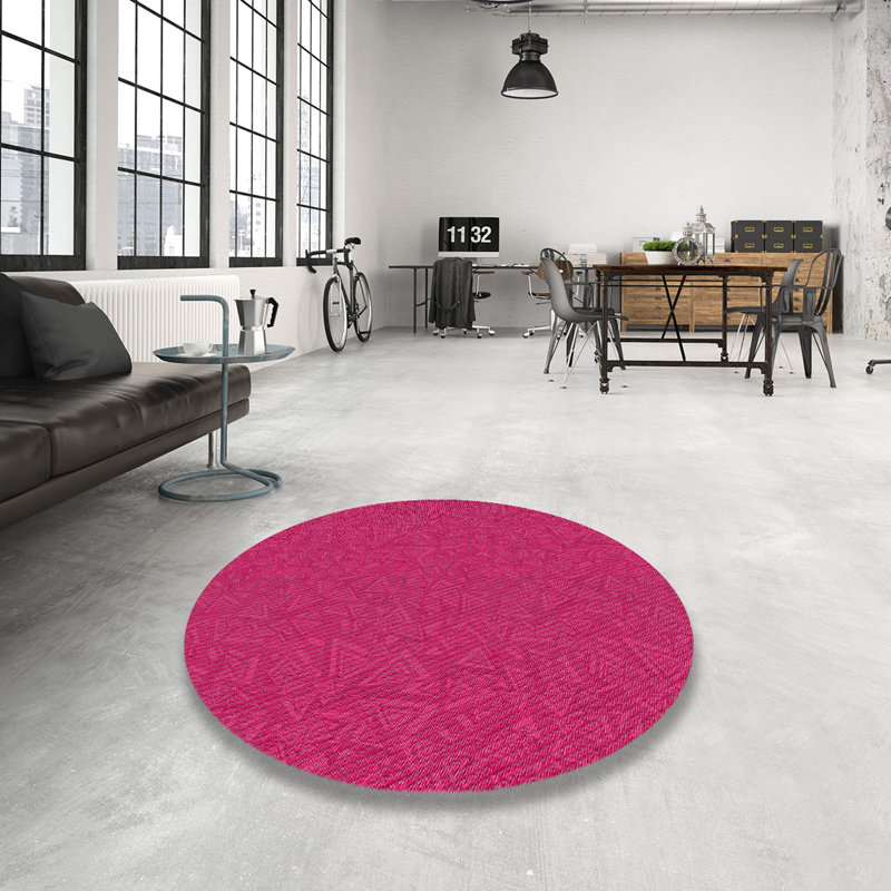 Geometric Indoor Rug, Round 8'