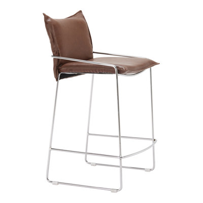 Tabouret de comptoir Pola - brun