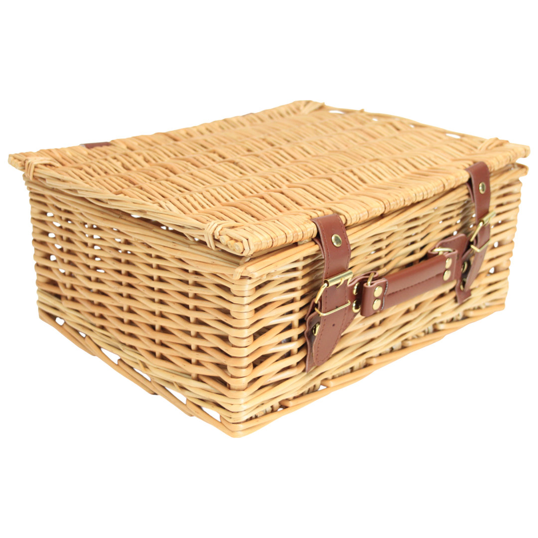 Wicker Hamper Basket with Lid