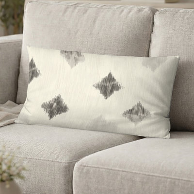 Coussin décoratif French Country - Coussin transitionnel ivoire