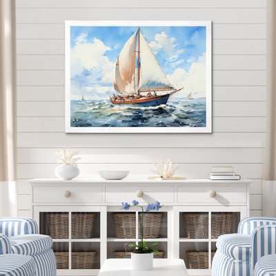 " Sailboat In The Wind II "