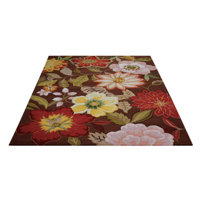 Floral Hand Woven Area Rug