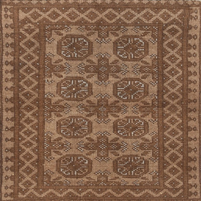 Tapis brun/gris traditionnel Elka