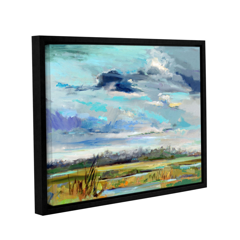 Marsh Skies - reproduction d'art sur toile, H 36 po x l 48 po x P 2 po