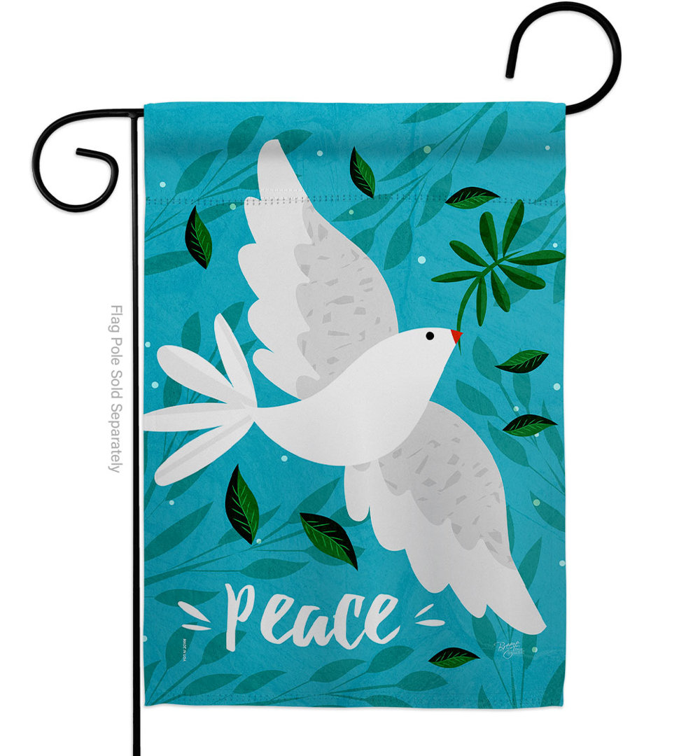 Double Sided 18.5'' H x 13'' W Polyester Garden Flag Breeze Decor