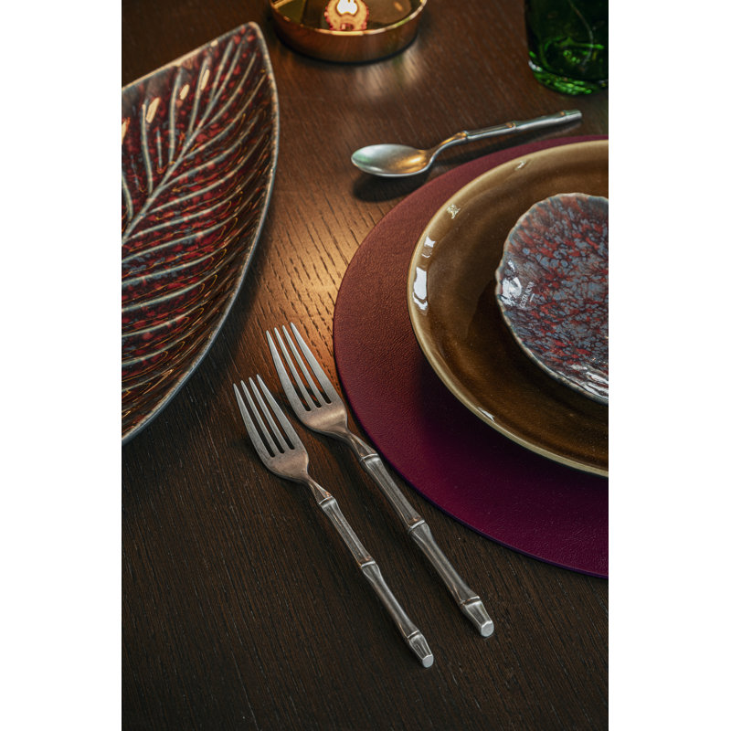 Bali Flatware Set - 20 Pieces, Pewter Silver